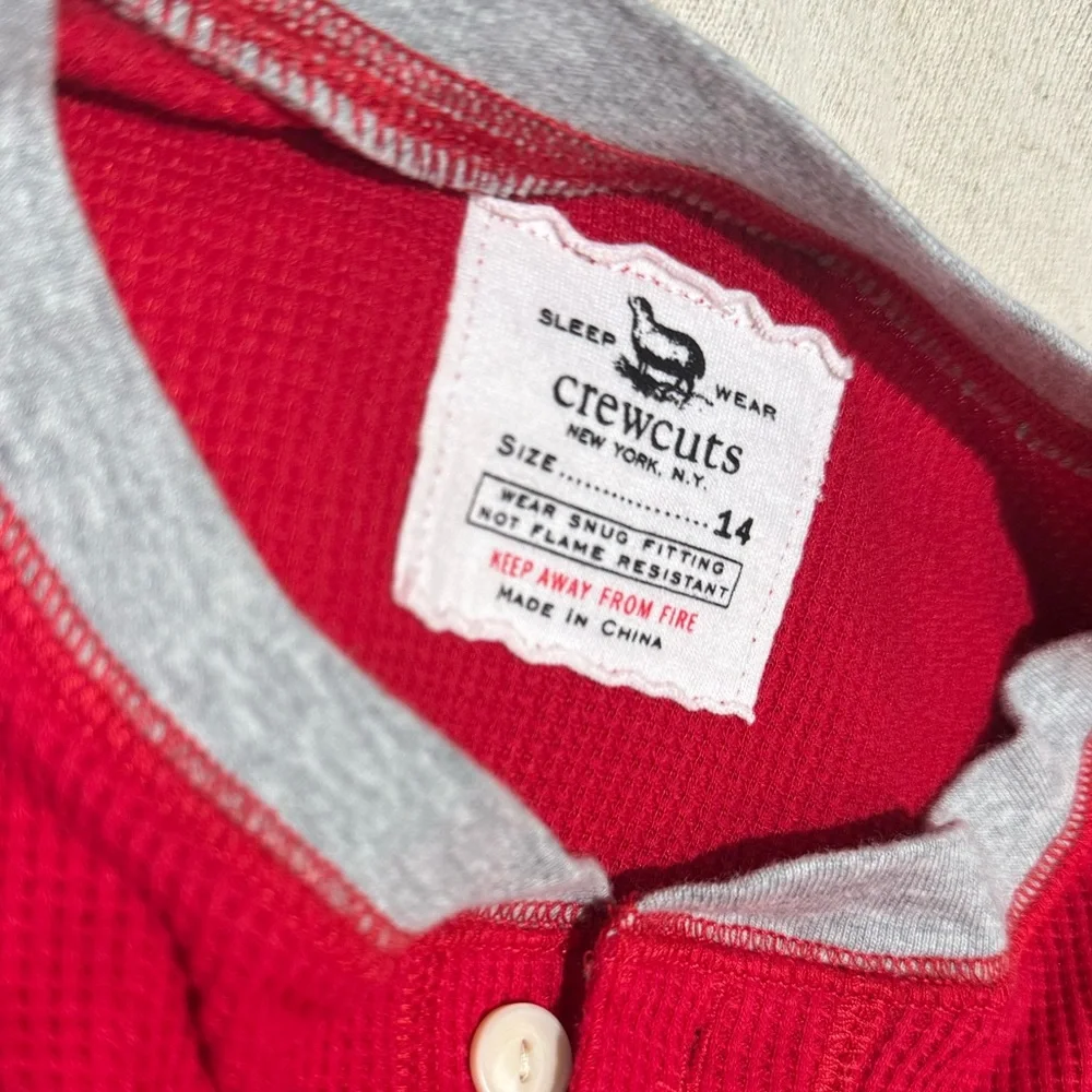 J.‎ Crew / Crewcuts Kids' Waffle Union Onesie, Size 14